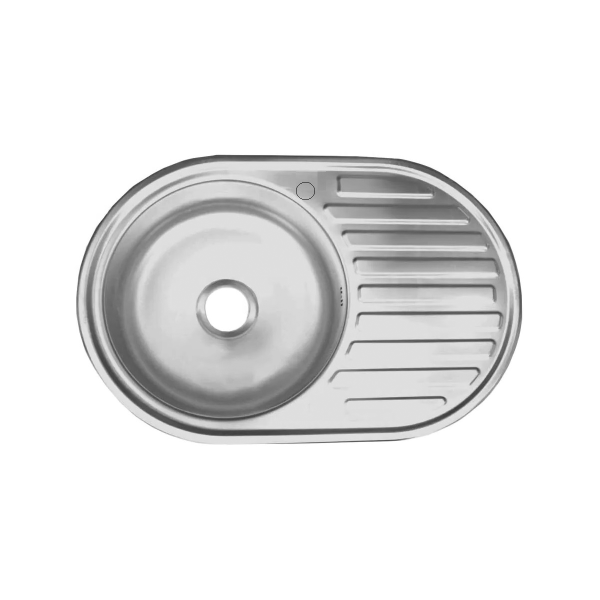 Мойка ZEUS 7750-Е 77*50*16 (0.6) овальная левая "В" Мойка ZEUS 7750-Е 77*50*16 (0.6) овальная левая "В"