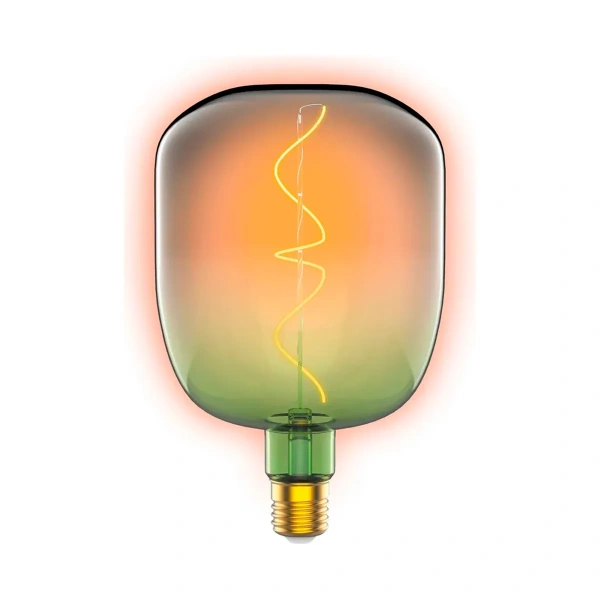 Лампа Gauss LED Filament V140 LED 5W E27 200Lm 1800K green-clear flexible 1009802105