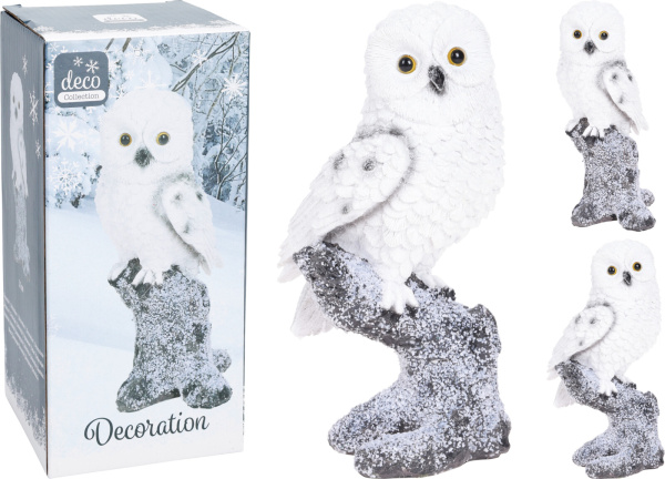 Фигура декоративная Сова на дереве 20 см 2 вида в ассортименте APF470010 К