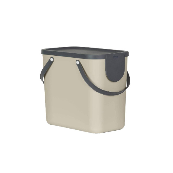 Контейнер ROTHO Albula для сортировки мусора 25 л капучино 1024907422