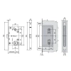 Замок Mediana Polaris магнитный  WC черный AGB B 061025093