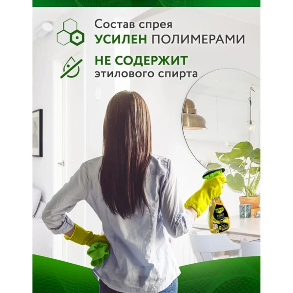 Спрей Expel для мытья стёкол и зеркал свежий цитрус 450 мл