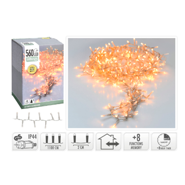 Электрогирлянда Змея 560 микро LED 11 м AX8560410 К