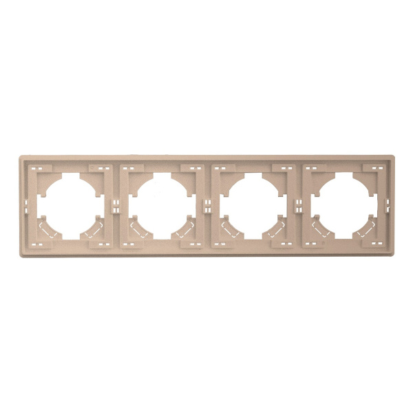 Рамка 4-постовая Brilliant E2-123-2 золото