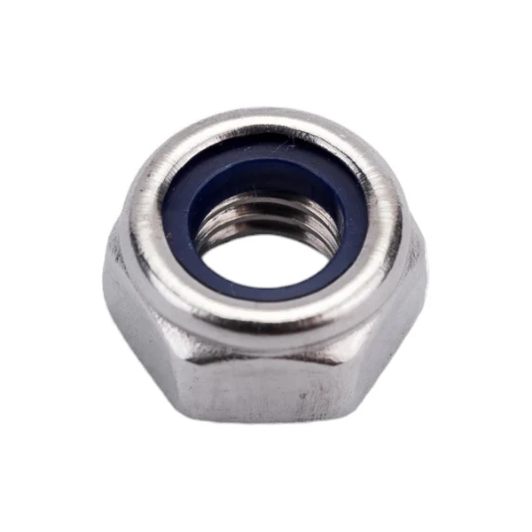 Гайка М6 со стопорным кольцом, нерж.сталь (А2), DIN 985 (10 шт в зип-локе) STARFIX, арт.SMZ1-45459-1