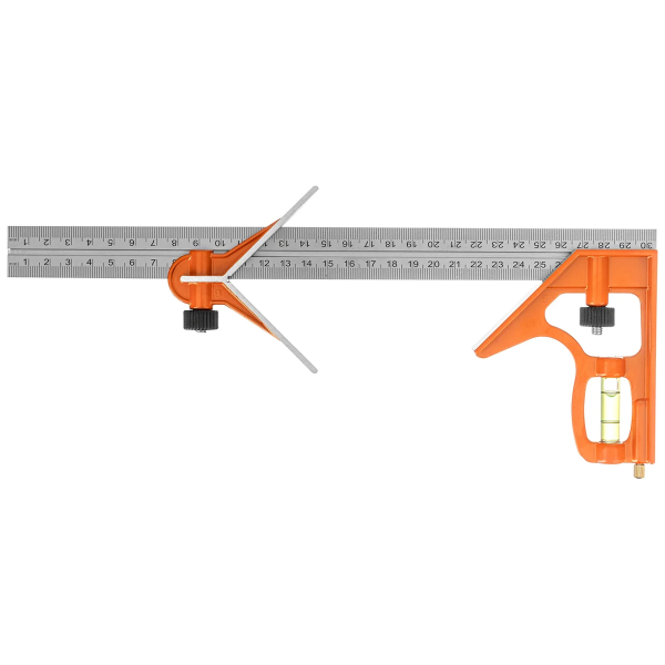 Угольник, 300 мм, металлический, комбинированный// SPARTA