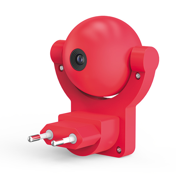 Св-к Gauss DIY0032 розеточный с фиксированной проекцией и датчиком освещённости,  0,5W, розовый