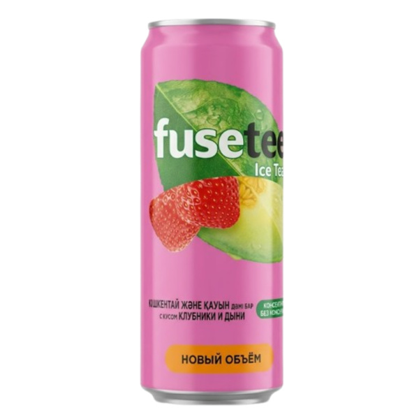 Чай холодный Fuse Tea Клубника и Дыня 0,45л ж/б