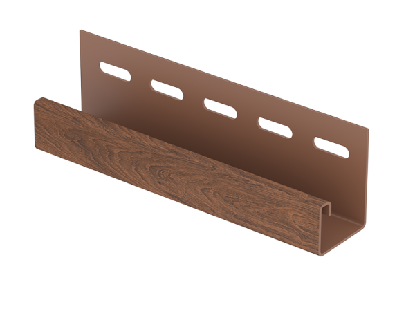J-планка (ПВХ).0044.Н., орех темный