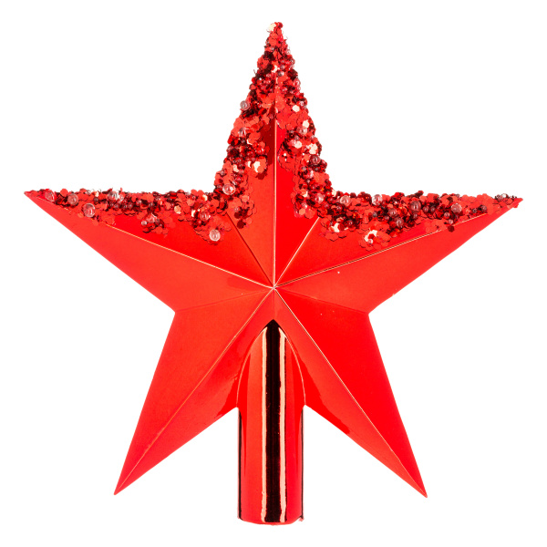 Верхушка не елку Feeric Звезда красная 22 см 184434