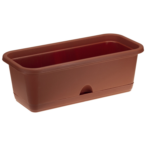 Ящик балконный IDEA 600мм с поддоном Терракотовый