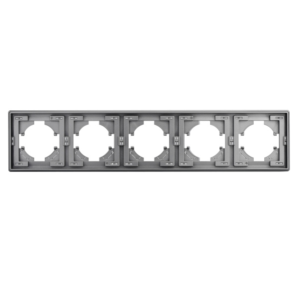 Рамка 5-постовая Brilliant E2-124-1 серый