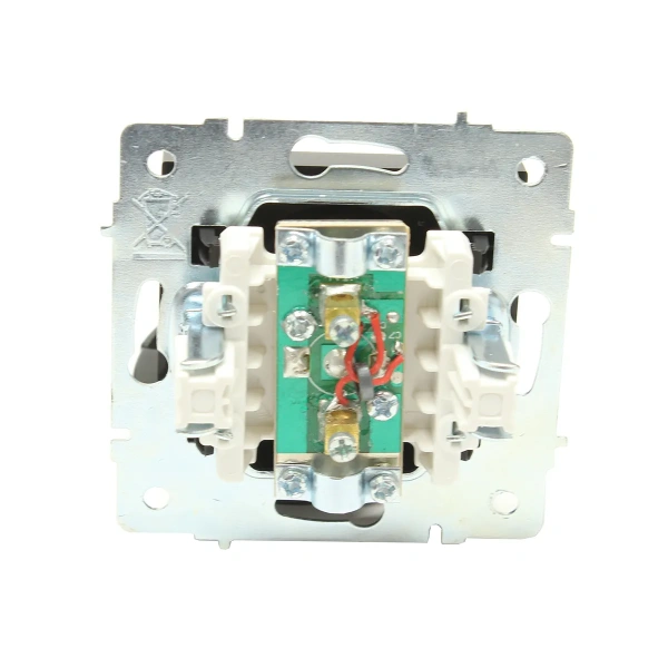 Розетка VESNA 742-4288-129 ТВ проходной черная матовая (механизм)