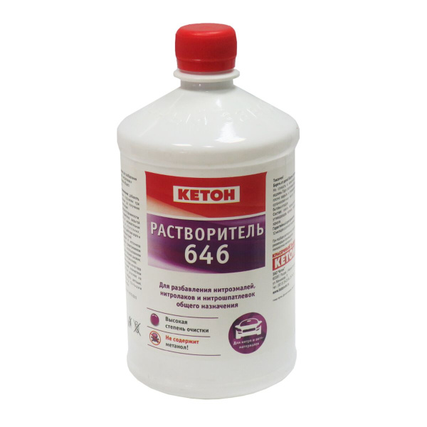 Растворитель 646 (0,67кг=0,86 ПЭТ) "Кетон"
