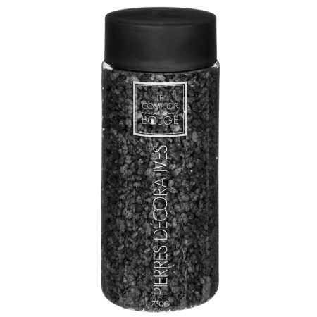 Галька декоративная Atmosphera 750 гр. цвет черный банка 155452E