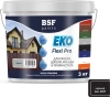 Краска резиновая трещиностойкая, суперэластичная, атмосферостойкая EKO Flexi Pro, черный 3 кг