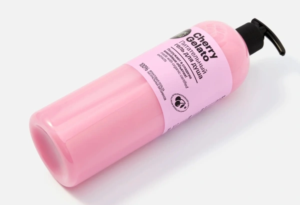 Гель для душа Organic Shop Cherry Gelato питательный 1л