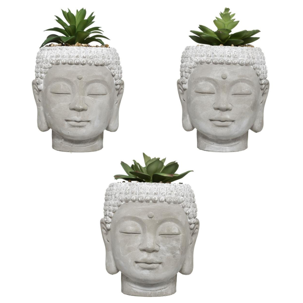 Растение искусственное в горшке Atmosphera Будда 13,5х18 см 3 вида в ассорт.181450