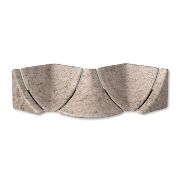 Комплектующие к плинтусу для столешницы "Идеал" (набор из 5 эл. во флоупаке), 549 Лофт светло-бежевы