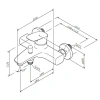Смеситель в/д  AM.PM F71A10000 Spirit V2.1 хром, шт,