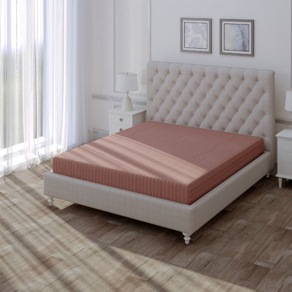 Простыня на резинке Verossa Stripe Ash 160х200 см 753306 Простыня на резинке Verossa Stripe Ash 160х200 см 753306