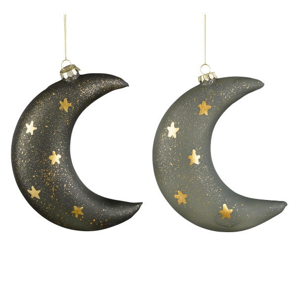 Украшение подвесное House of seasons Луна со звездами 16,5х12,5х4 см 2 вида в ассорт.1143154