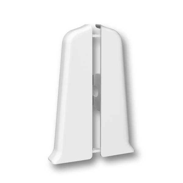 Торцевые (пара) для плинтуса 70мм "Деконика", 002 Светло-серый