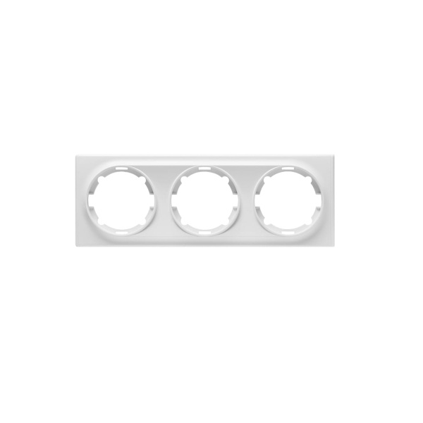 Рамка тройная, цвет белый (серия Florence) арт.1E52301300
