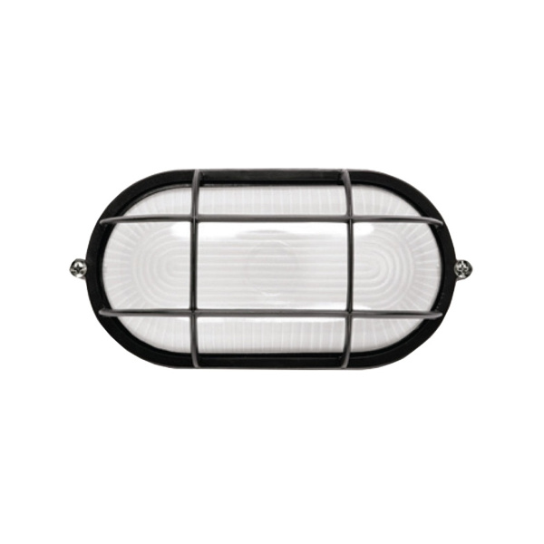 Светильник  НПП 1402 60Вт IP54 черный/овал с реш. ИЭК  LNPP0-1402-1-060-K02