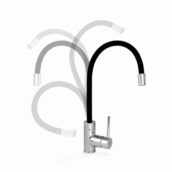 Смеситель д/к Iddis Kitchen 360 K36SBJBi05 гибкий гусак чёрный