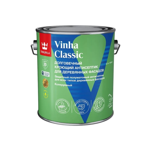 Антисептик кроющий VINHA VVA п/мат 2,7л
