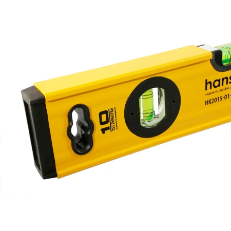 Уровень Hanskonner HK2015-01-0400, алюм. 400мм,3 колбы,усилен,фрезеров.,магнит,точность 0,5мм/м