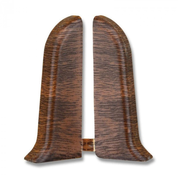 Торцевая для плинтуса Е67мм "Идеал Элит" 351 / Каштан (пара)