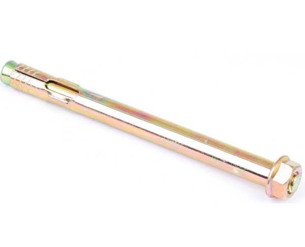 Анкерный болт с гайкой 10x130 (цинк 1 шт) Анкерный болт с гайкой 10x130 (цинк 1 шт)