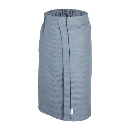 Накидка вафельная Банные штучки, универсальная серая плотная 145х78 см, 33390