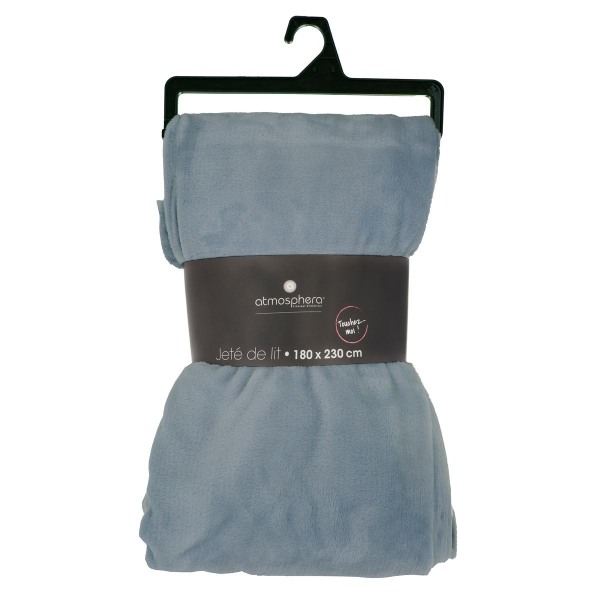 Плед Atmosphera 180х230 см фланель темно-синий 156048O