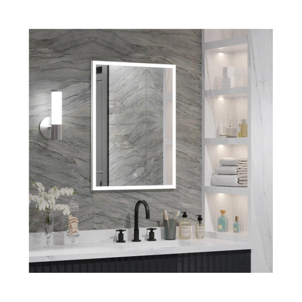 Зеркало "Frame White LED" 600х800