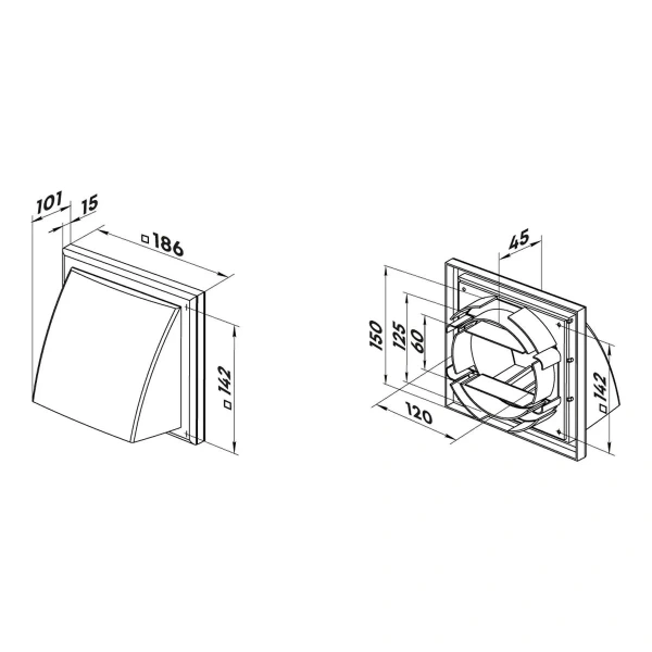 Колпак настенный ZERNBERG Hood 1919 Brown