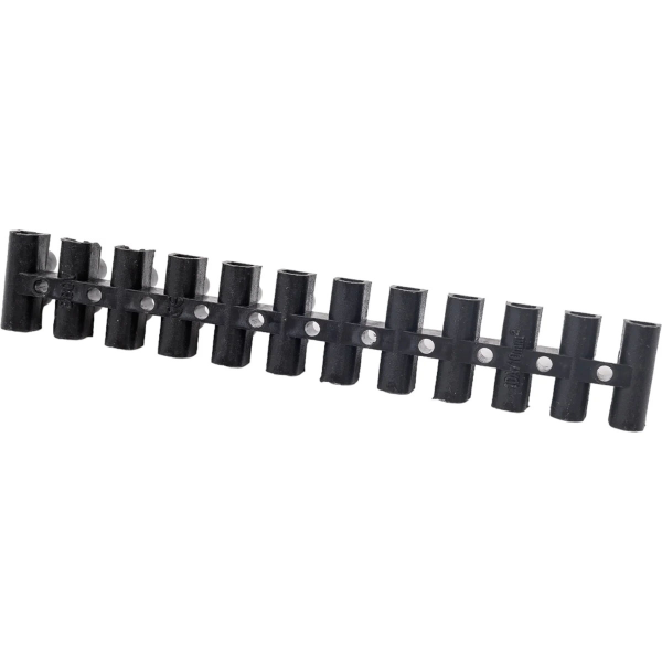 Клемма винтовая, ЗВИ-10, пластик, 2,5-10мм², черная, 1шт., 12 пар, 26624 2, duwi