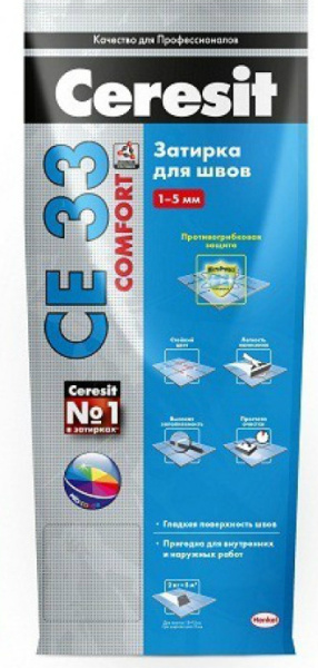 Ceresit затирка СЕ 33 Comfort какао 2 кг (52) Ceresit затирка СЕ 33 Comfort какао 2 кг (52)