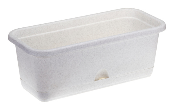 Ящик балконный IDEA 400мм с поддоном Мраморный