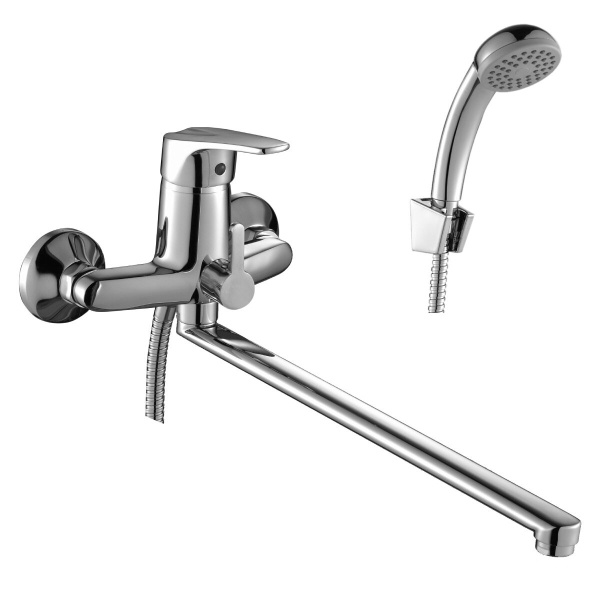 Смеситель в/д Rossinka D40-32 плоский гусак "Р"