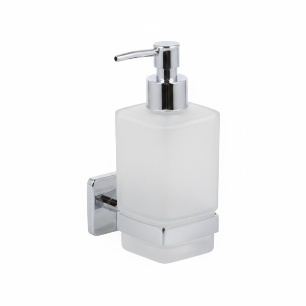 Дозатор для жидкого мыла J&S Home настенный хром JS185993