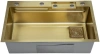 Мойка врезная 750х450х225 в комплекте смеситель водопад Q-LINE GOLD