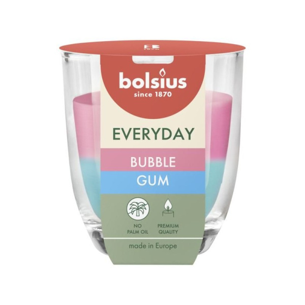 Аромасвеча в стакане Bolsius Everyday 8х7 см Bubble Gum