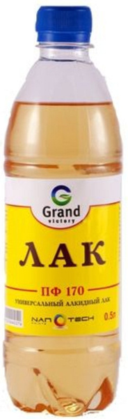 Лак ПФ-170 "Alkid Varnish", для вн. и наруж. работ 4л.