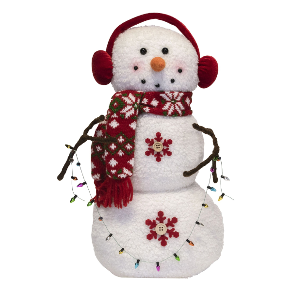 Фигура новогодняя декоративная MAGIC TIME Снеговик 10x31x41 см 92330