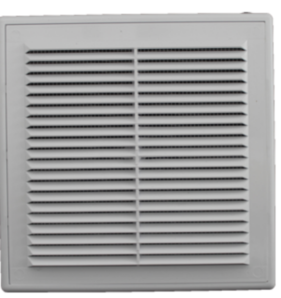 Решетка вент. в рамке с москит. сеткой регул. 200/200 со шнурком