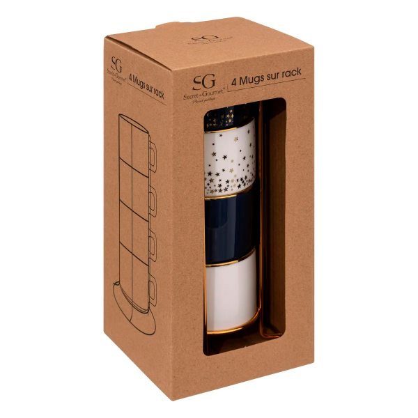 Набор кружек SG STARS 170 мл на подставке 194112