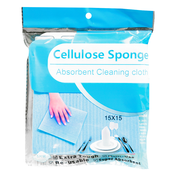 Набор салфеток для уборки из целюлозы 5шт PRC